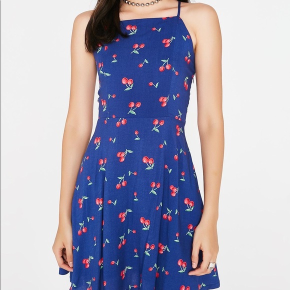 Cherry-Printed Sun Dress - Picture 1 of 5